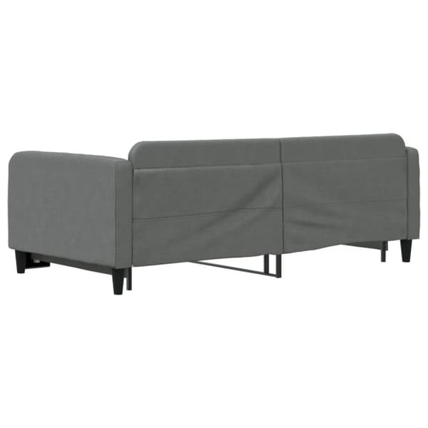vidaXL Dagbädd utdragbar mörkgrå 100x200 cm tyg