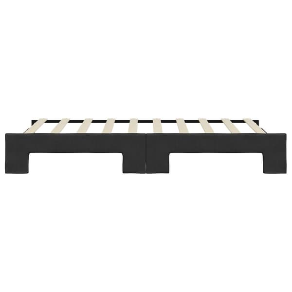 vidaXL Dagbädd utdragbar svart 90x190 cm tyg