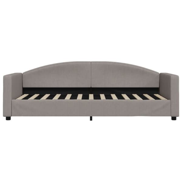 vidaXL Dagbädd med madrass taupe 80x200 cm tyg