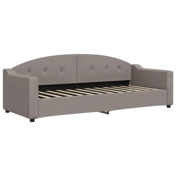 vidaXL Dagbädd utdragbar med lådor taupe 80x200 cm tyg