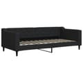 Miniatyrbillede 4 af 11: vidaXL daybed med udtræk og skuffer 80x200 cm stof sort