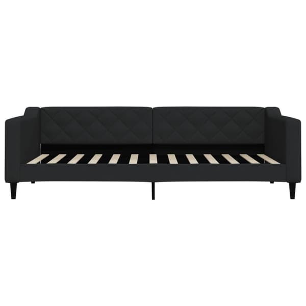 vidaXL daybed med udtræk og skuffer 80x200 cm stof sort