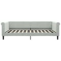 Miniatyrbillede 7 af 11: vidaXL daybed med udtræk og skuffer 100x200 cm velour lysegrå
