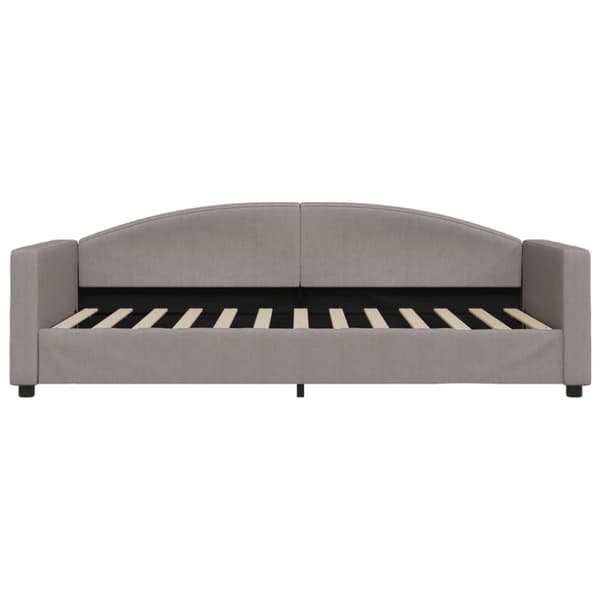 vidaXL Dagbädd utdragbar med lådor taupe 90x200 cm tyg