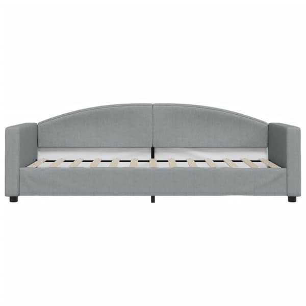 vidaXL Dagbädd utdragbar med lådor ljusgrå 80x200 cm tyg