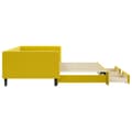 Miniatyrbillede 3 af 11: vidaXL daybed med udtræk og skuffer 100x200 cm velour gul