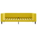 Miniatyrbillede 6 af 11: vidaXL daybed med udtræk og skuffer 100x200 cm velour gul