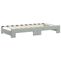 Miniatyrbillede 7 af 11: vidaXL daybed med udtræk og skuffer 90x190 cm velour lysegrå