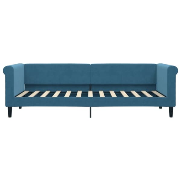 vidaXL Dagbädd utdragbar med lådor blå 80x200 cm sammet