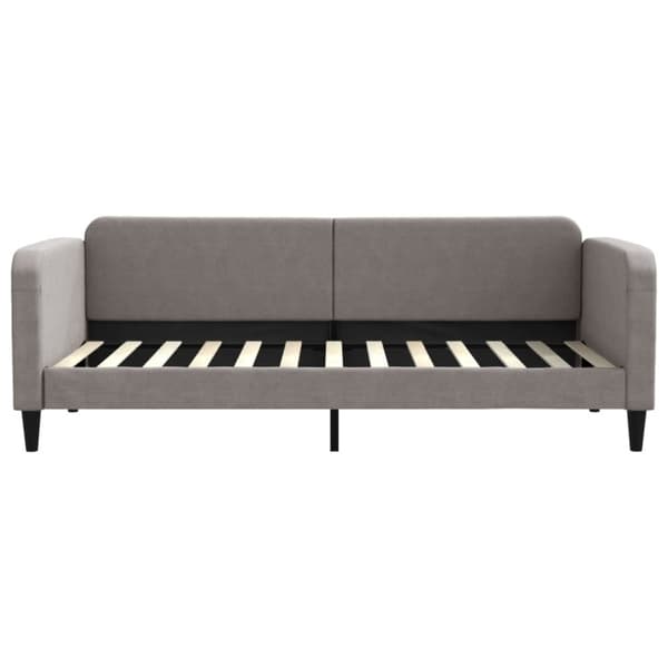 vidaXL Dagbädd utdragbar med lådor taupe 90x200 cm tyg