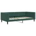Miniatyrbillede 4 af 11: vidaXL daybed med udtræk og skuffer 100x200 cm velour mørkegrøn