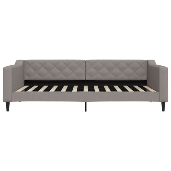 vidaXL Dagbädd utdragbar med lådor taupe 100x200 cm tyg