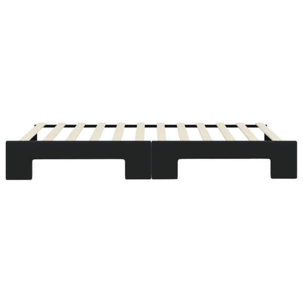 vidaXL Dagbädd utdragbar svart 100x200 cm sammet