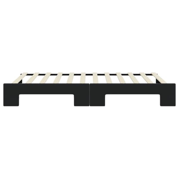 vidaXL Dagbädd utdragbar svart 100x200 cm sammet