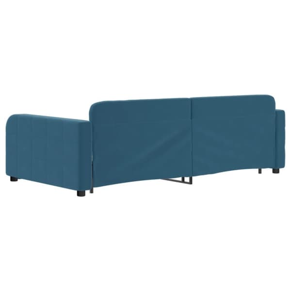 vidaXL Dagbädd utdragbar blå 100x200 cm sammet