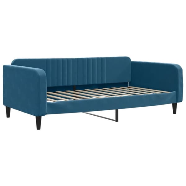 vidaXL Dagbädd utdragbar blå 100x200 cm sammet