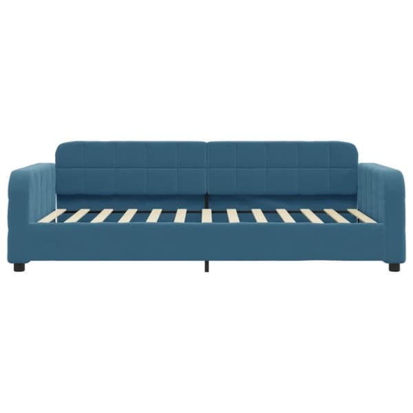vidaXL Dagbädd utdragbar blå 90x200 cm sammet