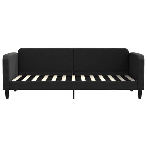 vidaXL Dagbädd utdragbar svart 80x200 cm tyg