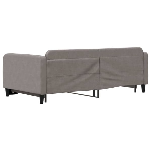 vidaXL Dagbädd utdragbar taupe 100x200 cm tyg
