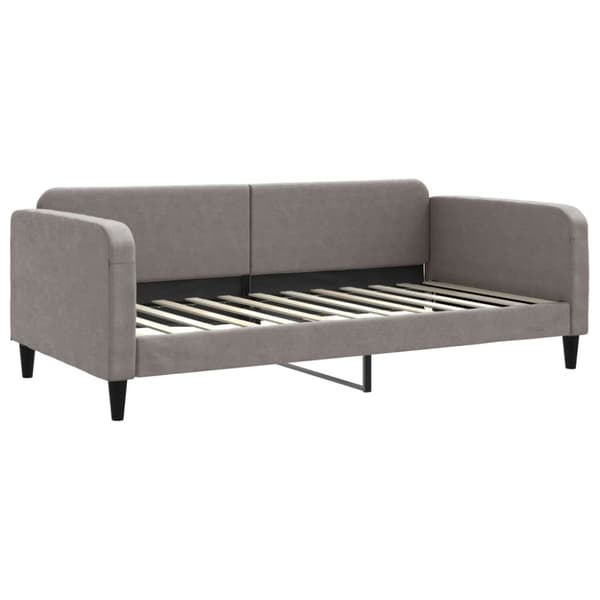 vidaXL Dagbädd utdragbar taupe 100x200 cm tyg