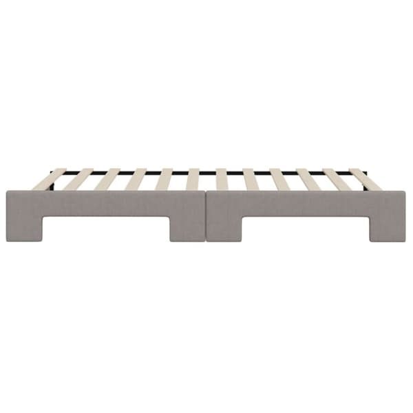 vidaXL Dagbädd utdragbar taupe 100x200 cm tyg