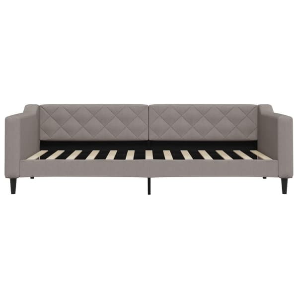 vidaXL Dagbädd utdragbar taupe 90x200 cm tyg