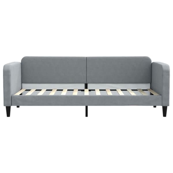 vidaXL Dagbädd utdragbar med lådor ljusgrå 80x200 cm tyg