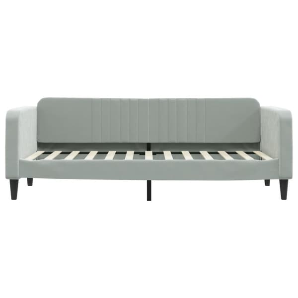 vidaXL Dagbädd utdragbar med lådor ljusgrå 80x200 cm sammet