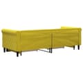 Miniatyrbillede 5 af 11: vidaXL daybed med udtræk og skuffer 80x200 cm velour gul