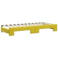 Miniatyrbillede 8 af 11: vidaXL daybed med udtræk og skuffer 80x200 cm velour gul