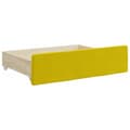 Miniatyrbillede 10 af 11: vidaXL daybed med udtræk og skuffer 80x200 cm velour gul