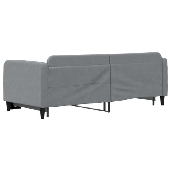 vidaXL Dagbädd utdragbar ljusgrå 80x200 cm tyg
