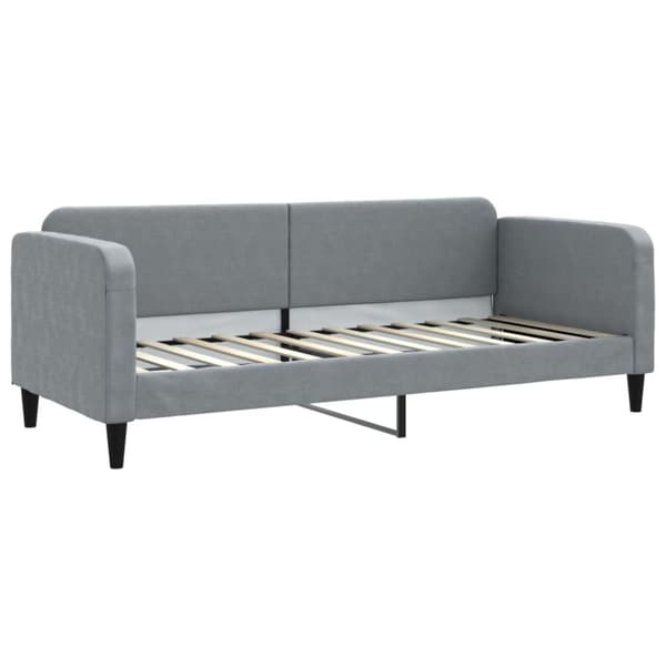 vidaXL Dagbädd utdragbar ljusgrå 80x200 cm tyg