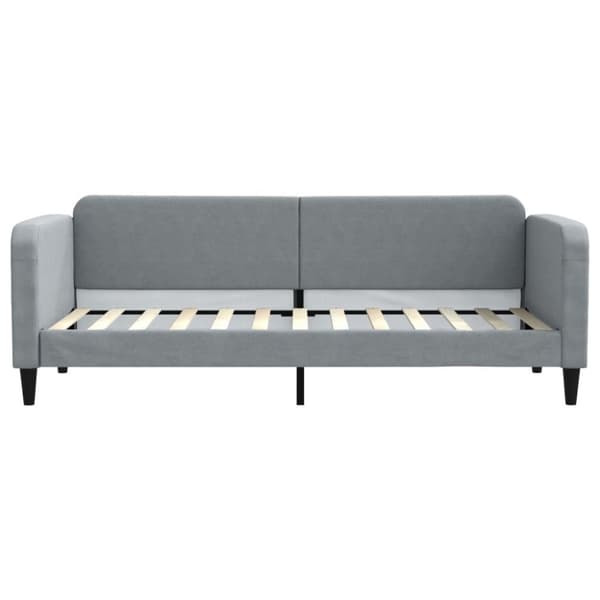 vidaXL Dagbädd utdragbar ljusgrå 80x200 cm tyg