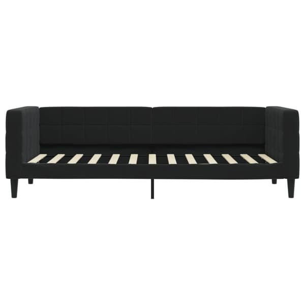 vidaXL Dagbädd utdragbar med lådor svart 80x200 cm sammet
