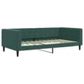 Miniatyrbillede 5 af 11: vidaXL daybed med udtræk og skuffer 100x200 cm velour mørkegrøn