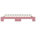 Miniatyrbild 9 av 11: vidaXL Dagbädd utdragbar rosa 100x200 cm sammet