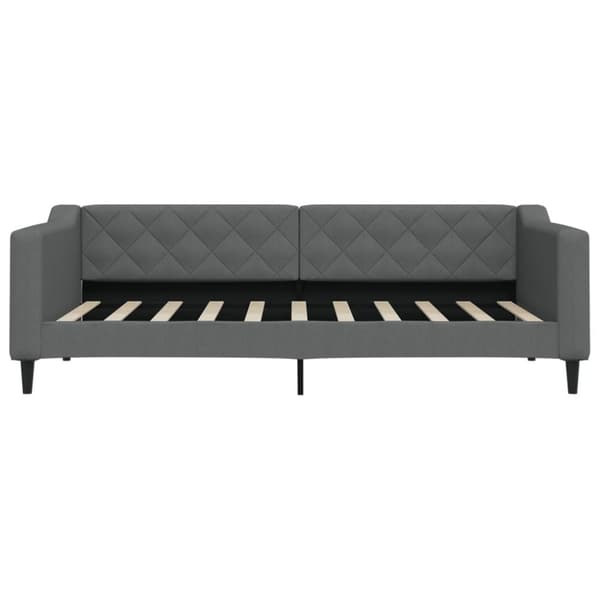 vidaXL Dagbädd med madrass mörkgrå 90x190 cm tyg