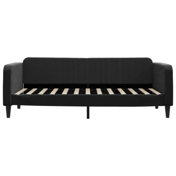 vidaXL Dagbädd utdragbar svart 90x200 cm sammet