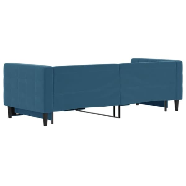 vidaXL Dagbädd utdragbar blå 80x200 cm sammet