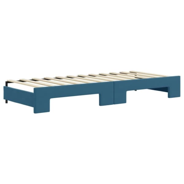 vidaXL Dagbädd utdragbar blå 80x200 cm sammet