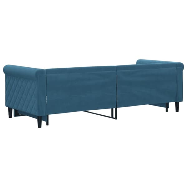 vidaXL Dagbädd utdragbar blå 80x200 cm sammet