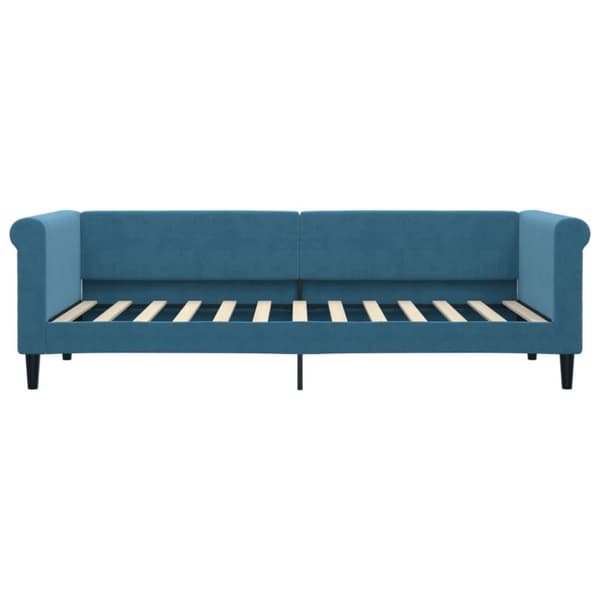 vidaXL Dagbädd utdragbar blå 80x200 cm sammet