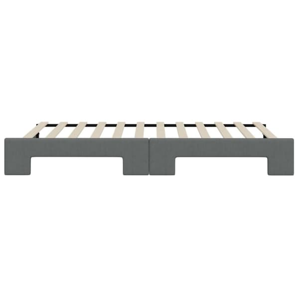 vidaXL Dagbädd utdragbar mörkgrå 100x200 cm tyg
