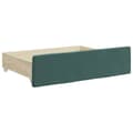 Miniatyrbillede 7 af 11: vidaXL daybed med udtræk og skuffer 90x200 cm velour mørkegrøn