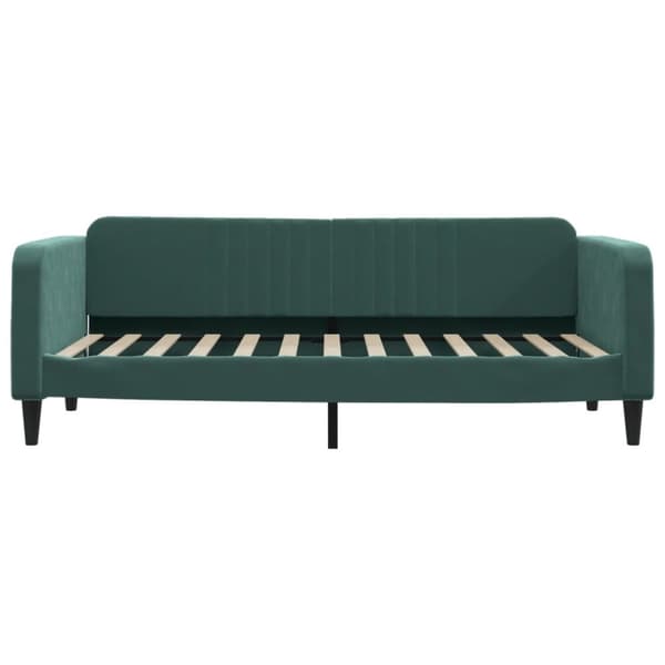 vidaXL Dagbädd utdragbar med lådor mörkgrön 100x200 cm sammet