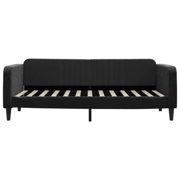 vidaXL Dagbädd utdragbar med lådor svart 90x200 cm sammet