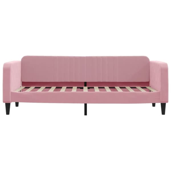 vidaXL Dagbädd utdragbar rosa 80x200 cm sammet