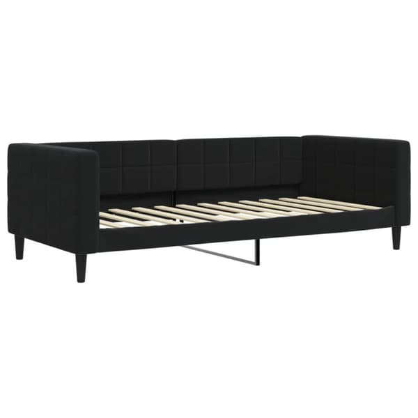 vidaXL Dagbädd utdragbar svart 90x200 cm sammet