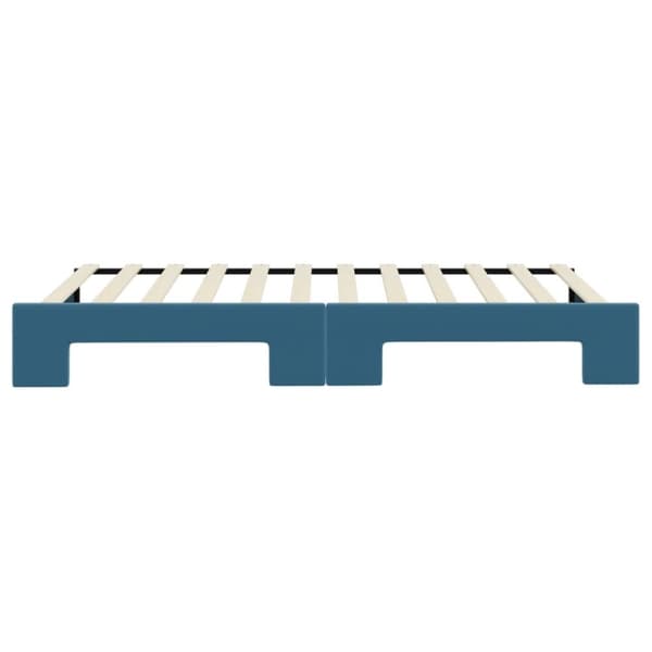 vidaXL Dagbädd utdragbar blå 100x200 cm sammet